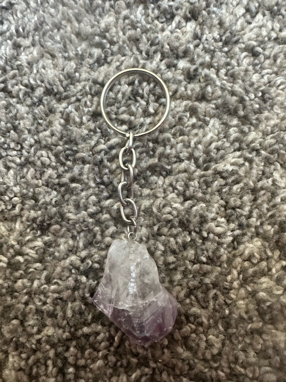 FREE WITH PURCHASE. Purple Crystal Keychain